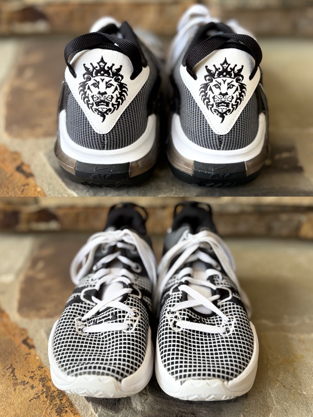 Nike LeBron Witness 7 - Men’s Size 8.5 - White/Black/Metallic Silver